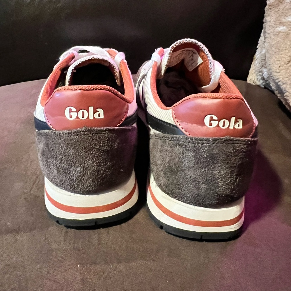 Gola Daytona Chute Mens Casual Sneakers in Off White Tabacco - men’s 9 US / - Picture 5 of 12
